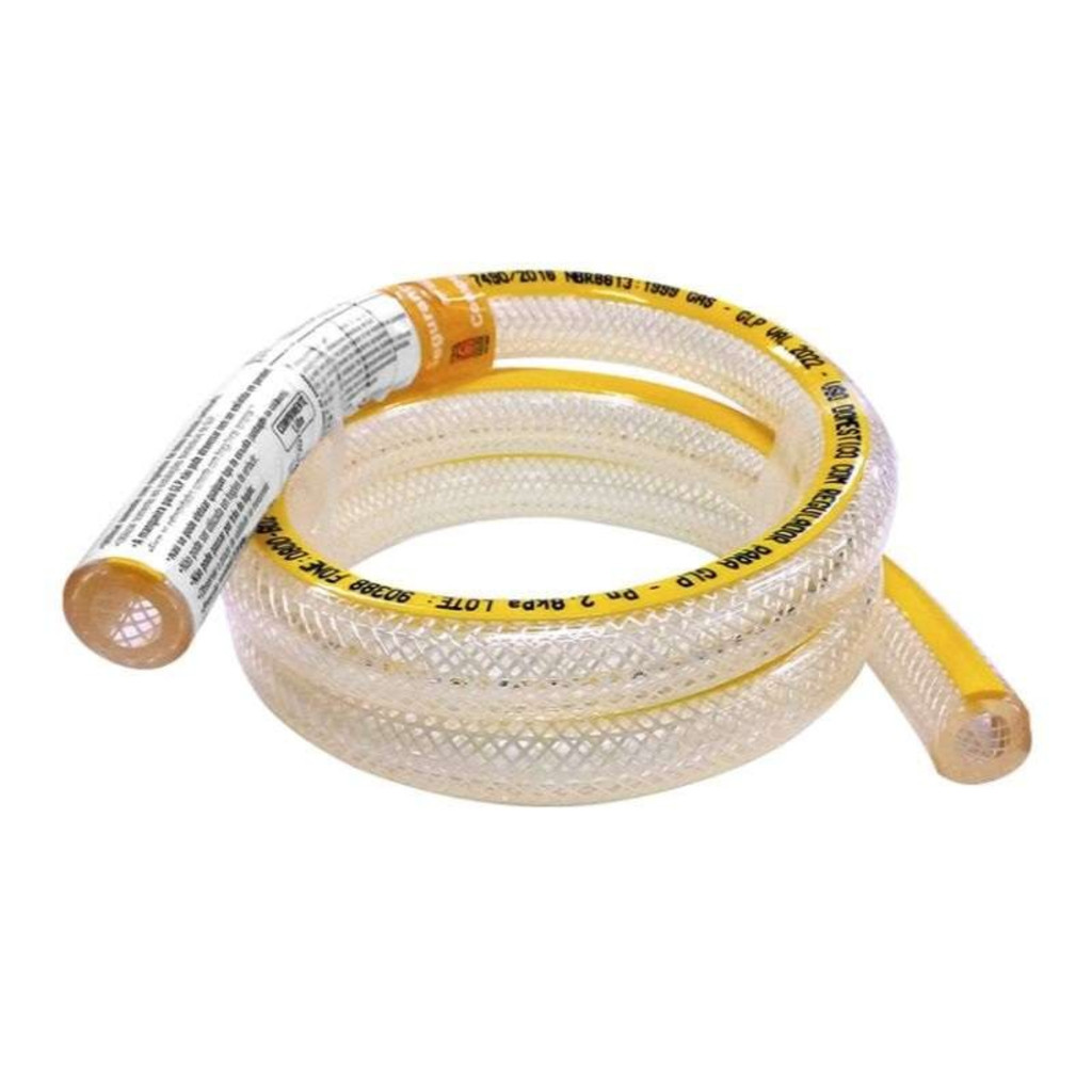 Mangueira flexivel pvc para gás de cozinha fogão GLP 1,20M