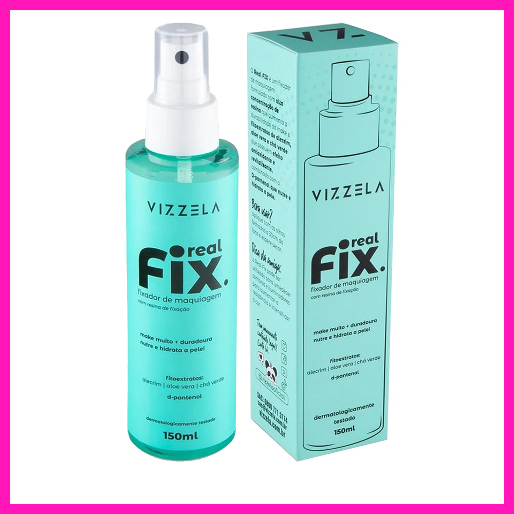 Vizzela Real Fix (Proporciona maior durabilidade e resistência para a make)