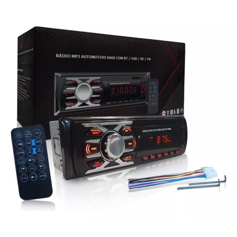 Aparelho De Som Carro Radio Automotivo Bluetooth P
