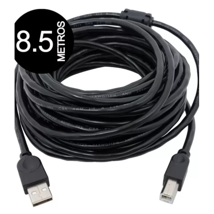 Cabo Usb Impressora 8.5 M A M X B M Compatível Pa