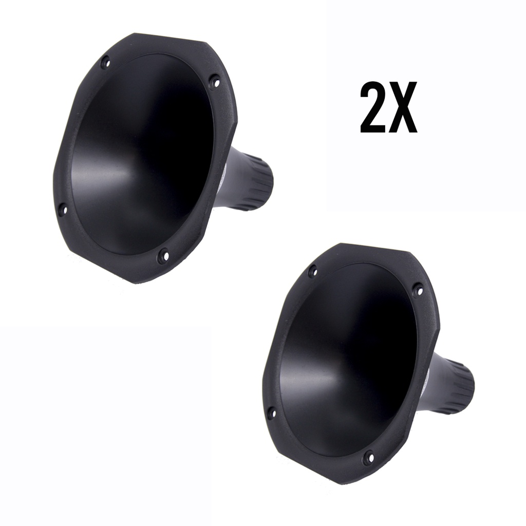 Kit 2 Cornetas Curta Para Driver Corneta D250x D200 D250 Caixa Trio Redonda Lc 14-50