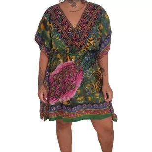 Kit 5 Saída Praia Bata Kaftan Indiana Longuete