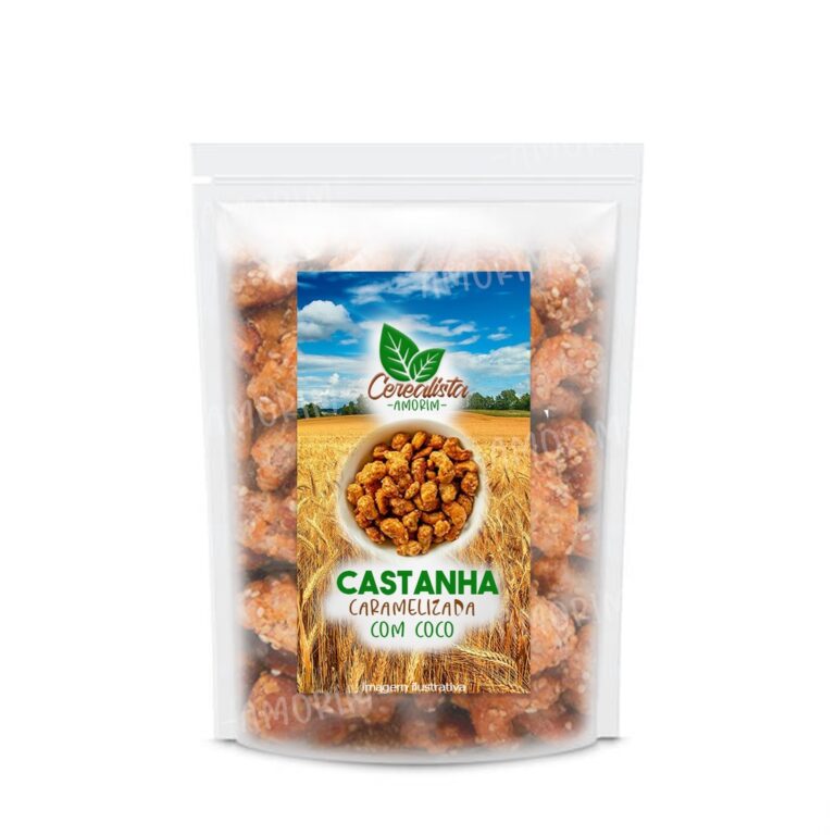 Castanha De Caju Caramelizada Com Coco 1 Kg –