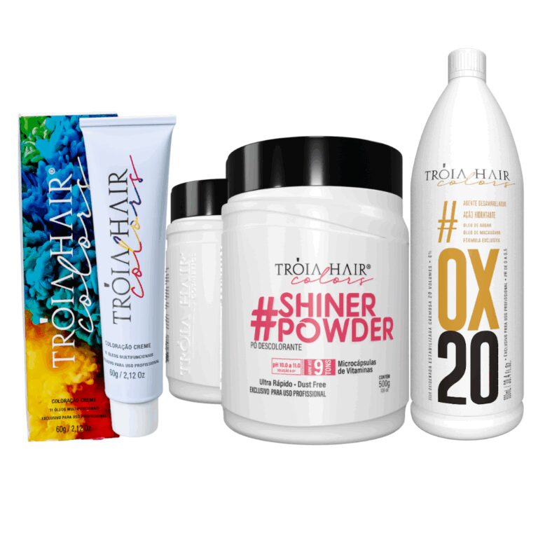 Kit De Descoloração Completo Troia Hair – 