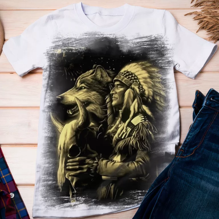 Camiseta Índio Indígenas Cacique Pajé 105 ̵