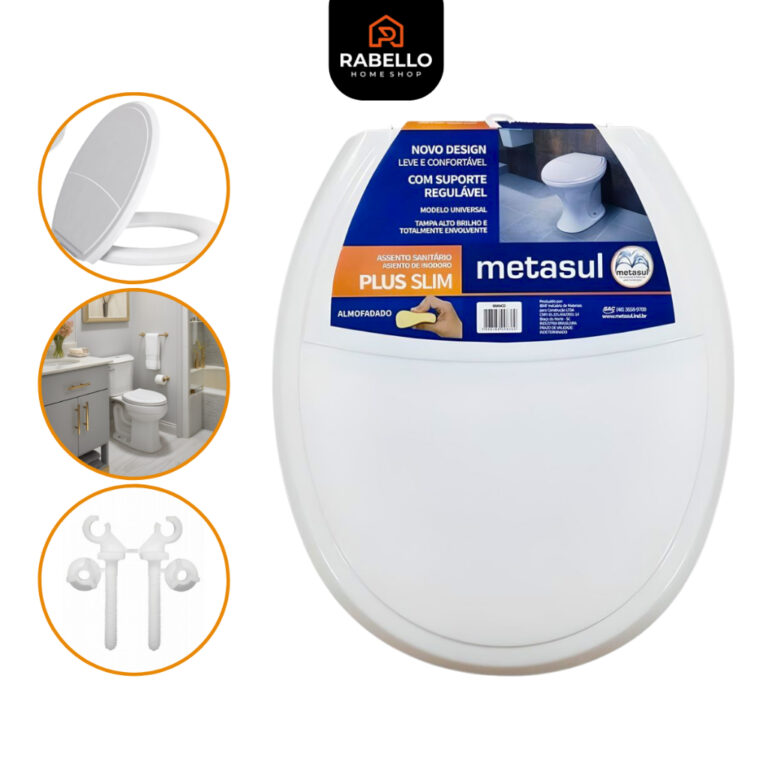 Assento Sanitário Tampa Vaso Oval Almofadado Univ