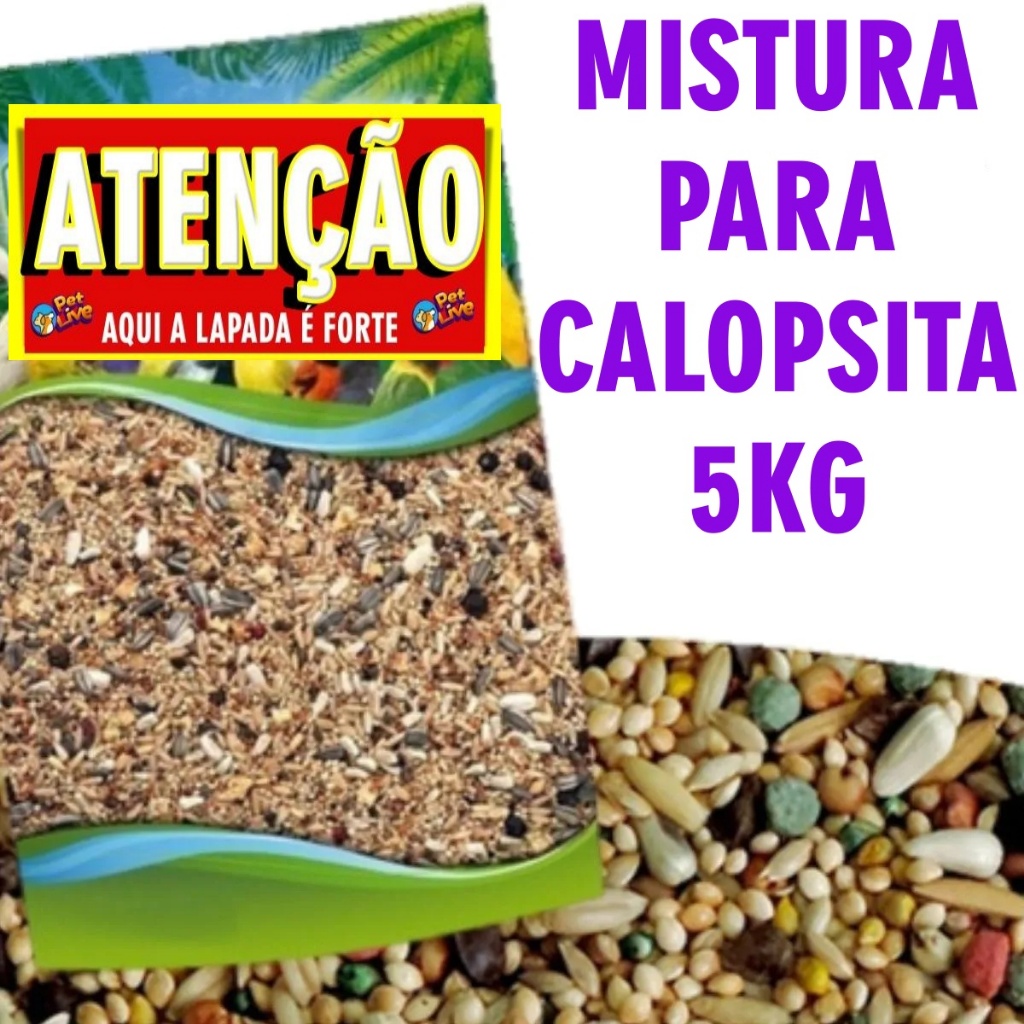 MISTURA PARA CALOPSITA, PERIQUITOS E AGAPORNIS 5KG