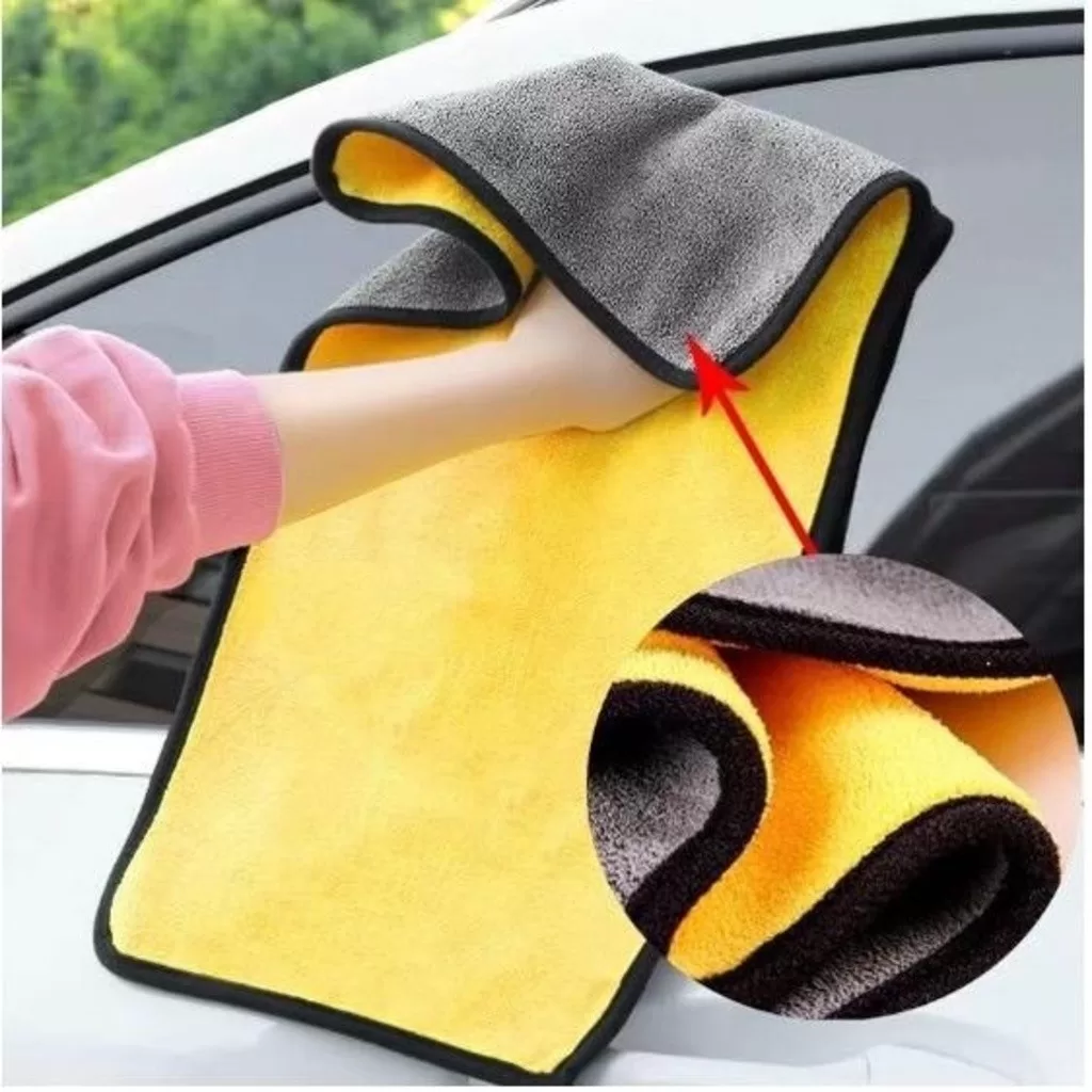 kit 5unis Flanela Toalha Pano Microfibra Dupla Face