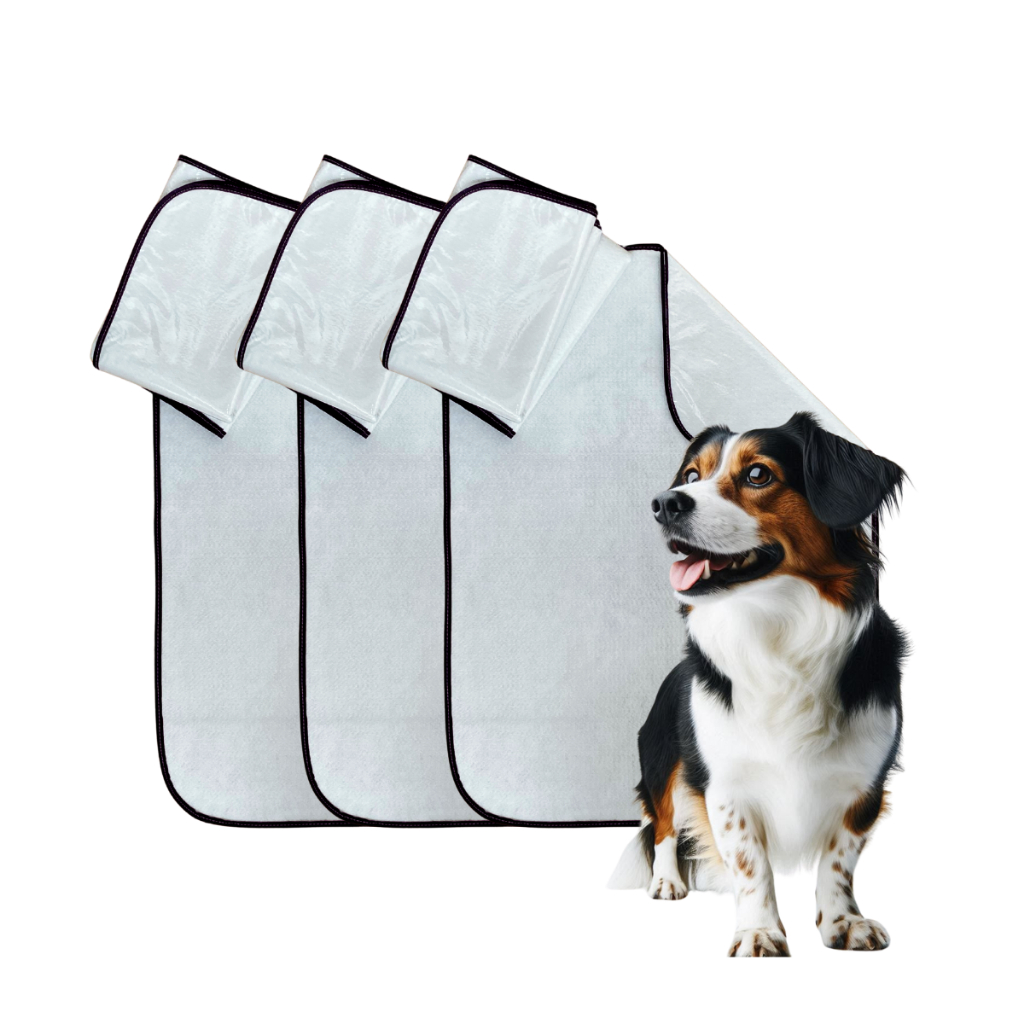 Kit 3 Tapete Higienico Grande 600 lavagens Tapete Xixi Para Cães e Gatos