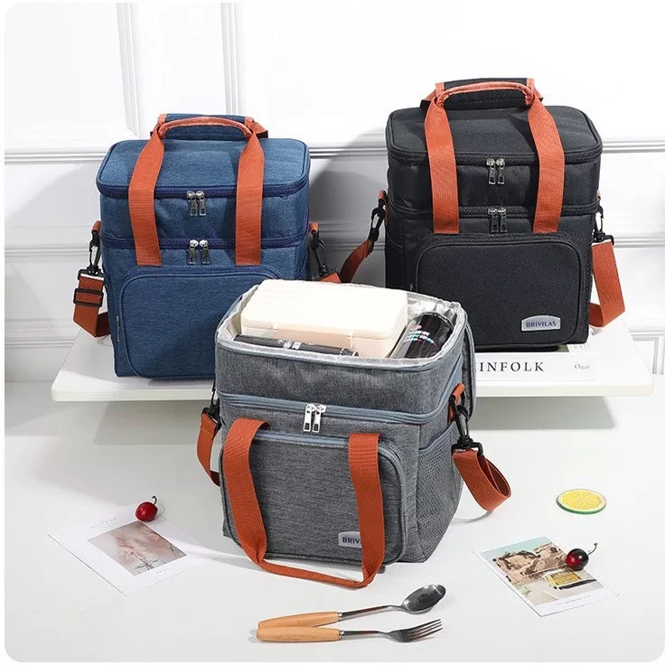 Bolsa Termica Expansível De Grande Capacidade Par