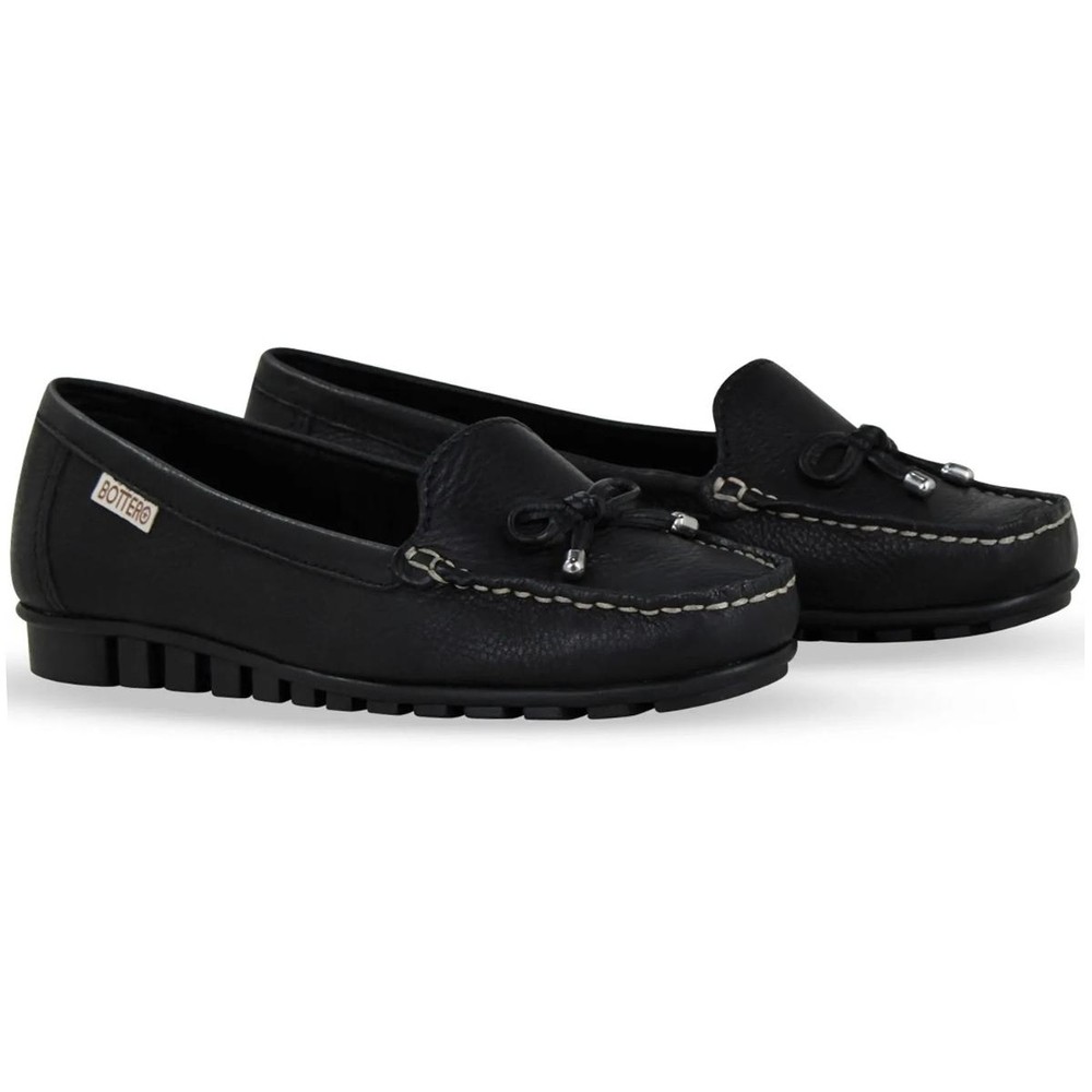 Mocassim Bottero Couro Verão XXIII Feminino – Preto