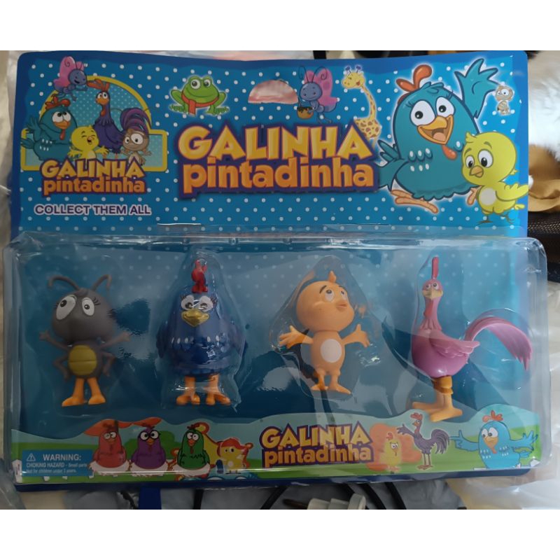 kit galinha pintadinha – 4 personagens