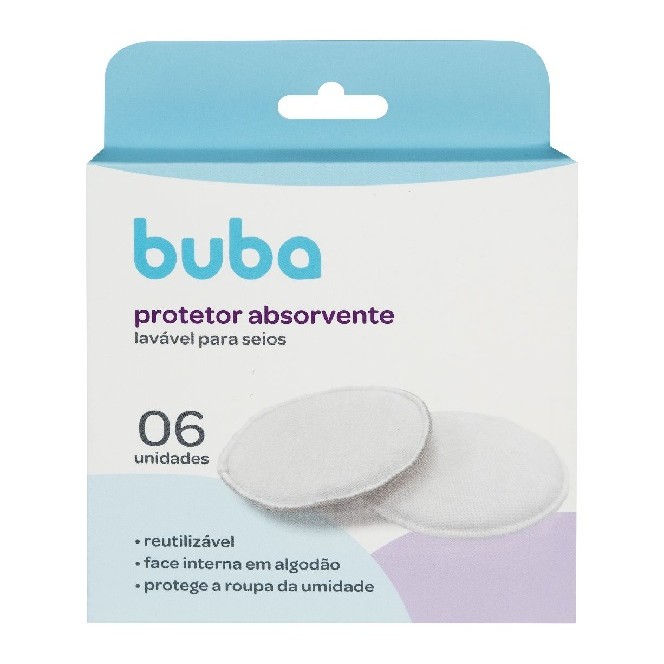 Kit 6 Protetores Absorventes Laváveis para Seios 