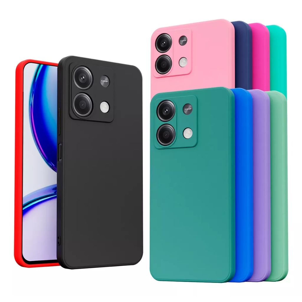 Capa Capinha Aveludada Anti Impacto + Película 3D Para Xiaomi Redmi Note 13 Pro 4G / Note 13 Pro 5G