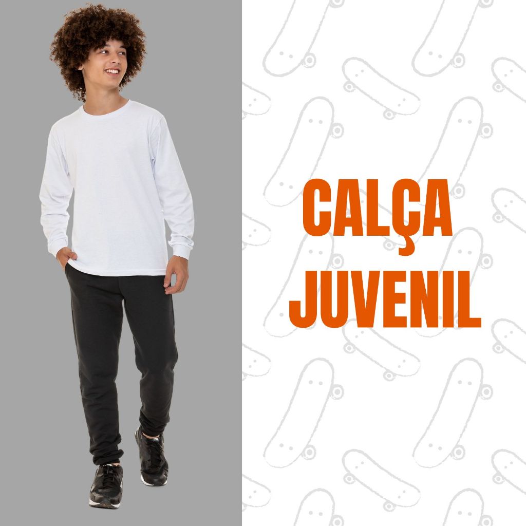 CALCA JUV MASC 2 BOLSOS COM PUNHO 3055-A
