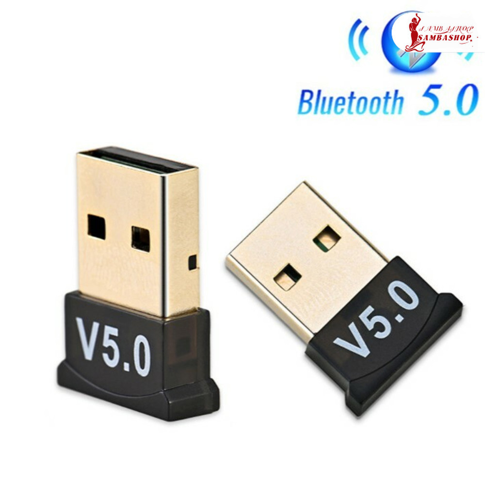 Adaptador USB Bluetooth 5.0 Receptor Wireless Áudio para PC e Automóvel