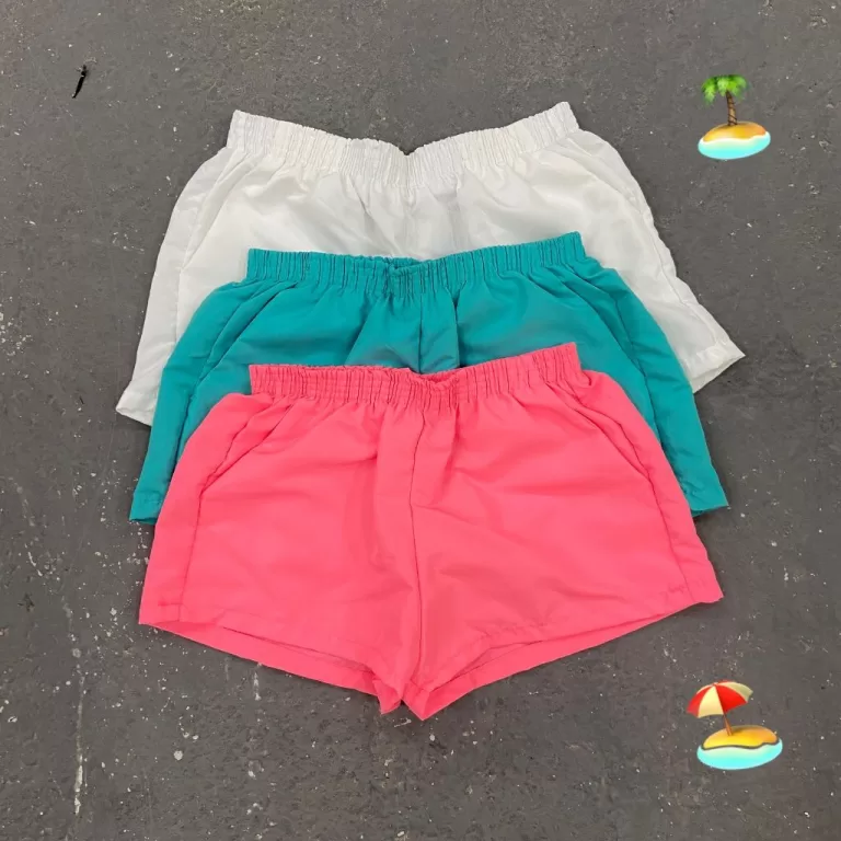 Kit 3 shorts feminino Tactel Praia