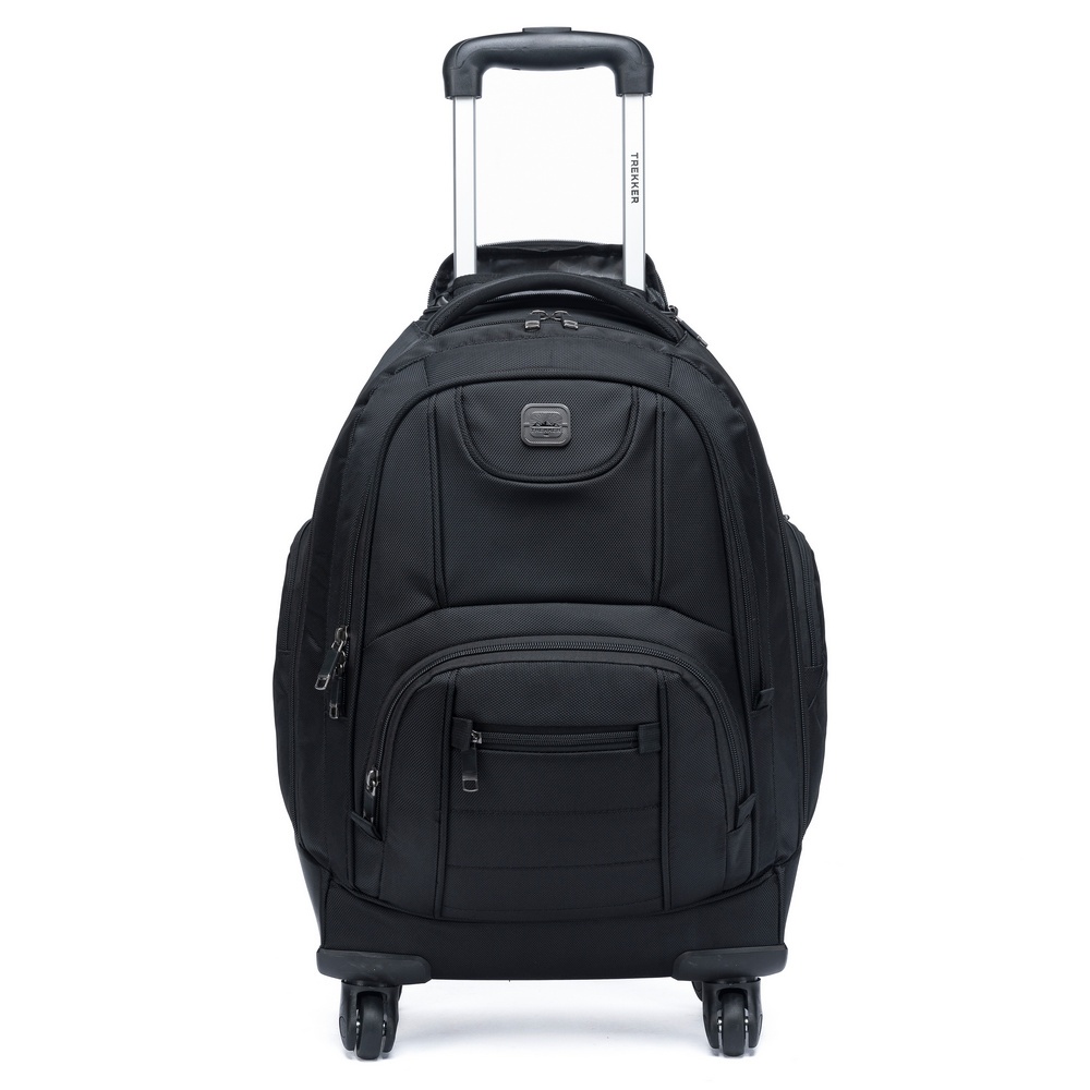 Mochila Trekker Com Rodas giratórias 360 Executiva Grande Resistente