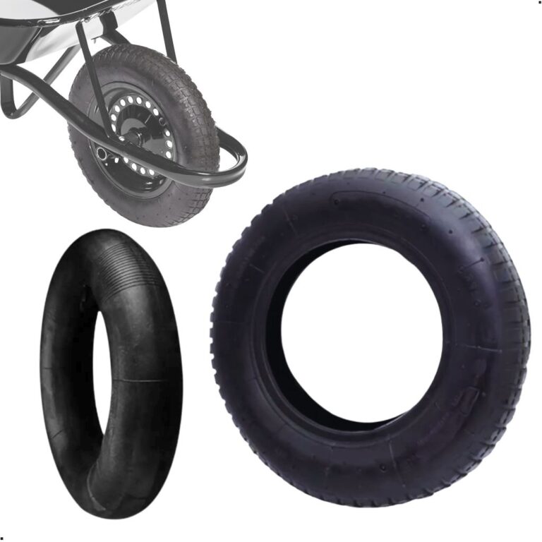Kit Pneu Reforçado + Câmara Para Carrinho de Mã