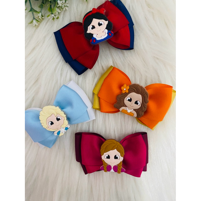 Laço de cabelo infantil  princesa Moana / Ana / Elsa Frozen / branca de neve