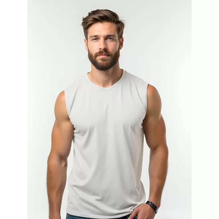 Camiseta Masculina 100% Poliéster Malha PP Branca