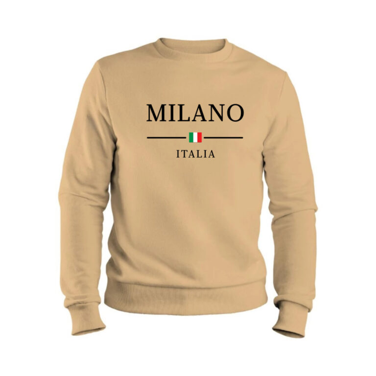 Blusa de Frio Moletom Milano Italia Casual Flanela