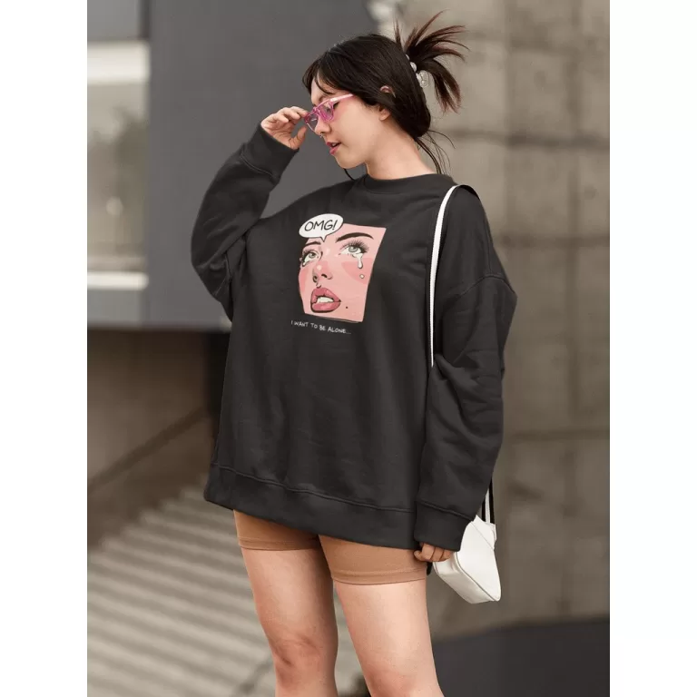 Moletom Blusa de Frio Básico Estiloso Feminino Es