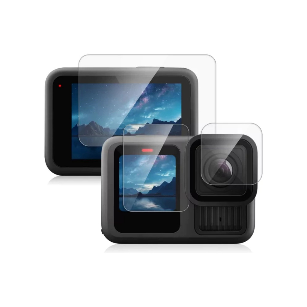 Película de Plástico para GoPro Hero 13 Kit Completo Tela, Lente e Visor