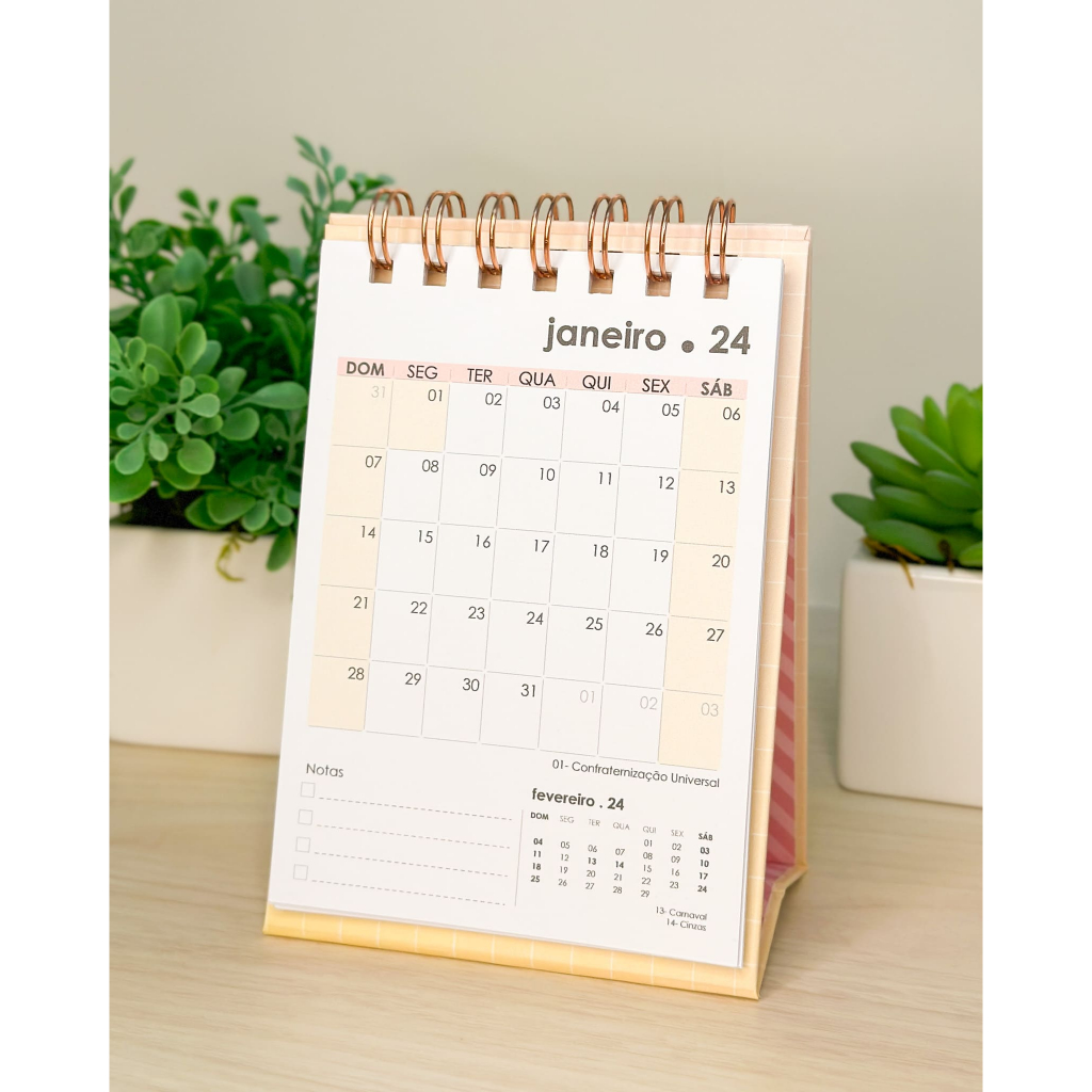CALENDÁRIO DE MESA 2026 – A6 VERTICAL – ATUALIZADO