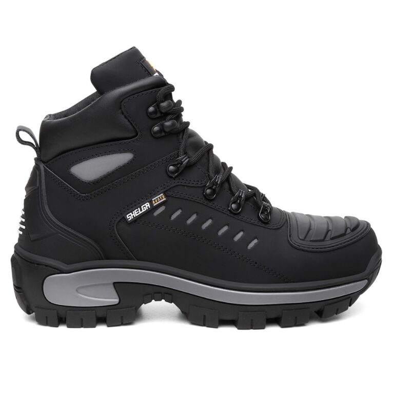 Bota Motoqueira Masculina Couro Nobre Palmilha Gel