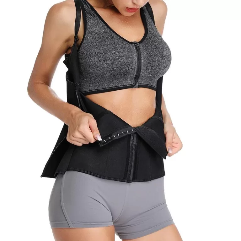 Blusa Regata Emborrachada Com Barbatana Camada Dup