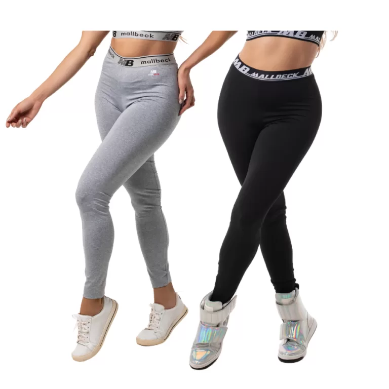 KIT 3 Calças Legging Academia Cintura Alta com El