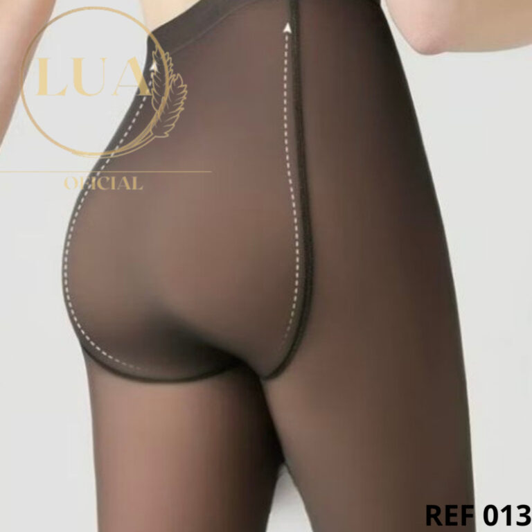 Meia Calca Feminina fio 40 Com Forro Translúcido 