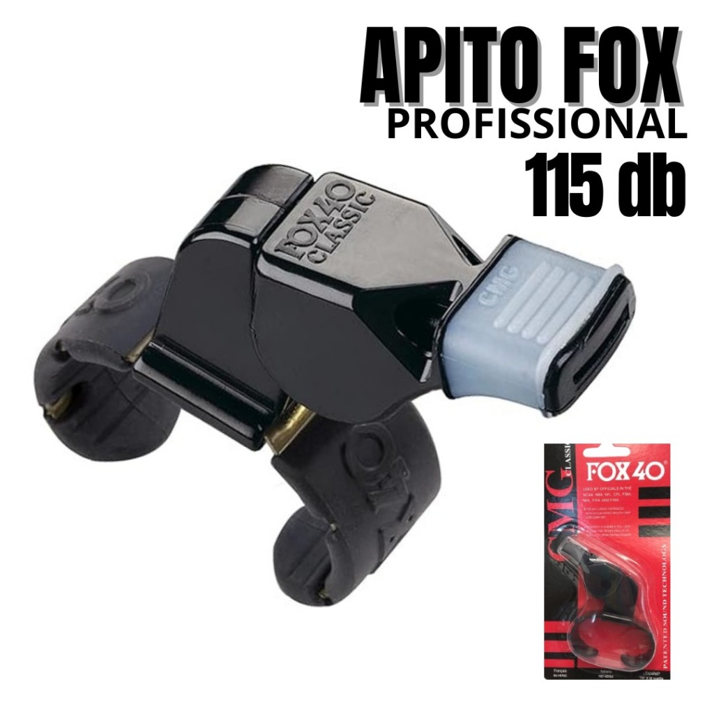 Apito Fox 40 Caul Dedal Arbitro Profissional Classic Futebol