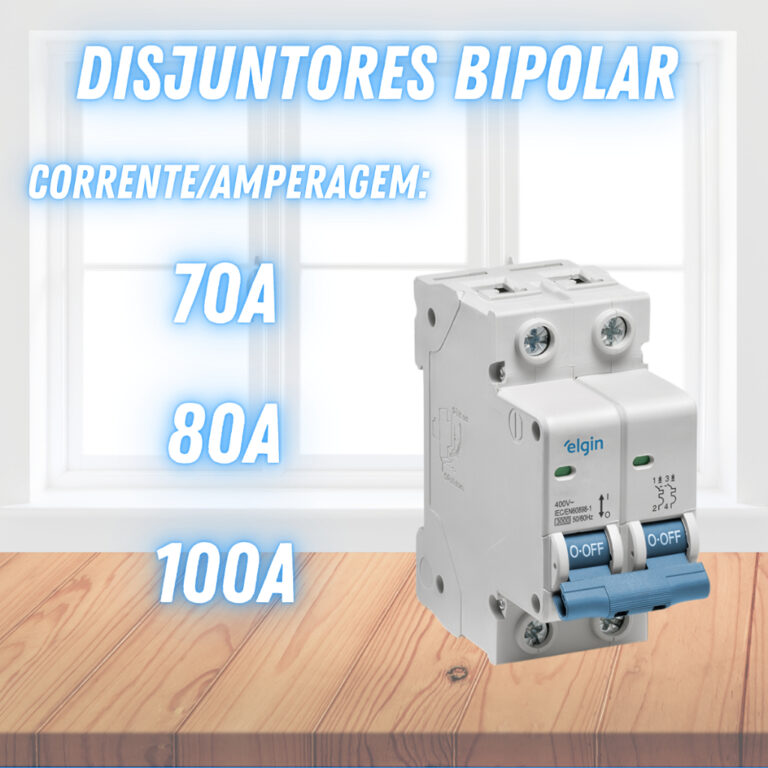 Disjuntores Termomagnético Bipolar 2 Polos Din Cu