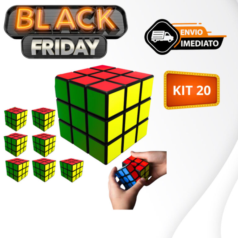 Kit 20 Cubo Mágico 5x5cm Brinquedo Interativo Cri