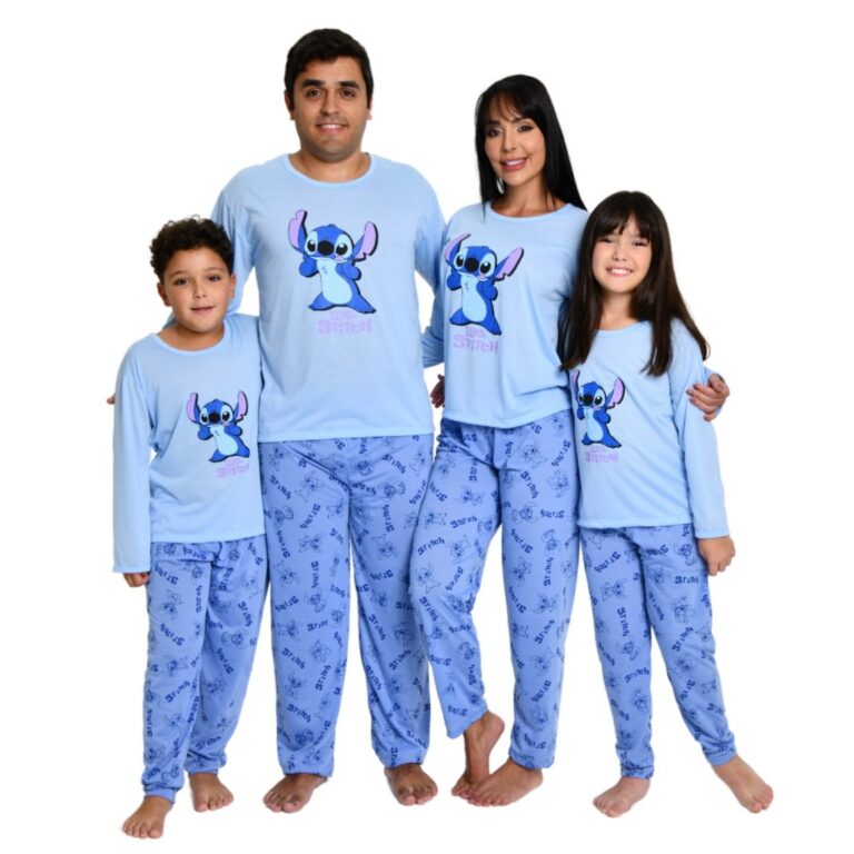 Kit Pijama Combinado Familia Tal Pai Tal Filho E T