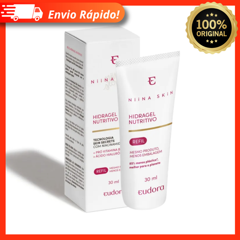 Hidragel Nutritivo Niina Secrets Refil Com Pró Vitamina B5 e Ácido Hialurônico 30ml – Eudora