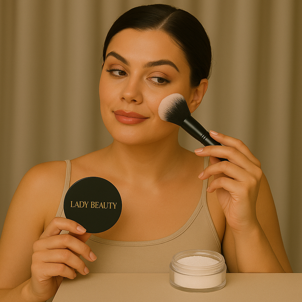 Pó Solto Lady Beauty Efeito Matte – Profissional – Pó Banana