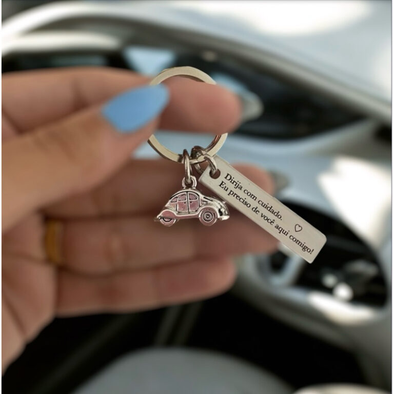 Chaveiro plaquinha retangular personalizada a lase