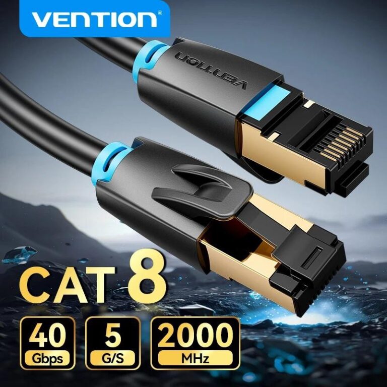 Cabo Ethernet Vention Cat8 STTP 40 Gbps 2000 MHz C