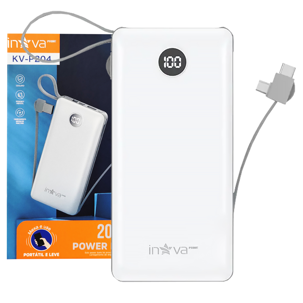 Carregador Portátil Turbo Premium Power Bank 20000mAh Original Universal