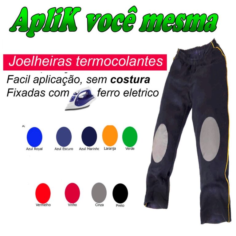 1 Par Joelheira Termocolante Reforço Calça Infan