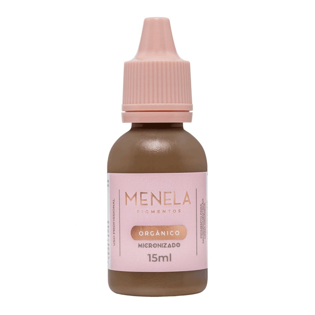 Pigmento Menela Mr. Nude (Castanho Claro) 15ml – Orgânico Micropigmentação Sobrancelhas
