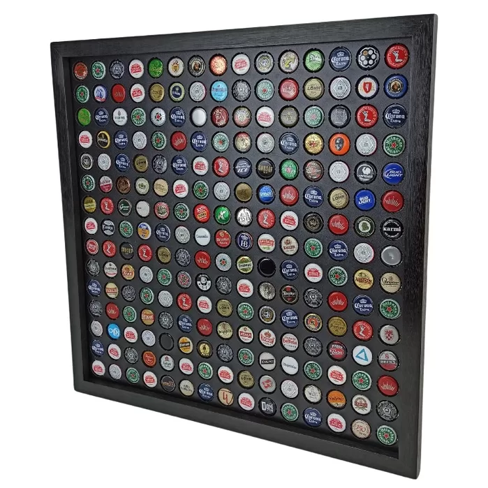 Quadro decorativo Porta Tampinhas 225 Tampinhas &#