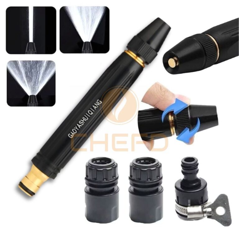 Kit 3 Em 1 Bico Alta Pressão Para Mangueira + Con