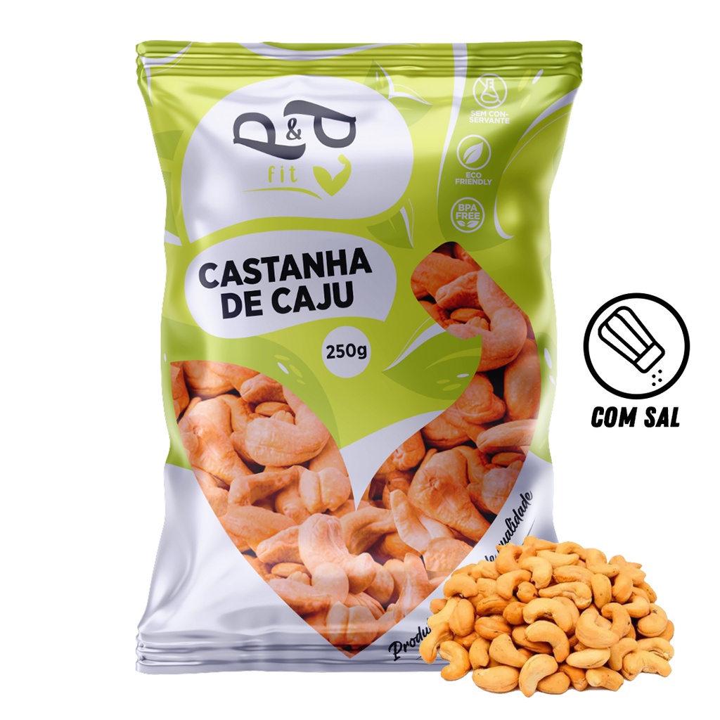 Castanha de Caju Inteira W1 Com sal 250g – PEP