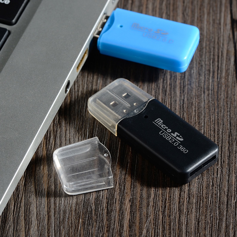 Leitor De Cartão De Memória Portátil Mini Plástico Para TF Micro SD USB 2.0