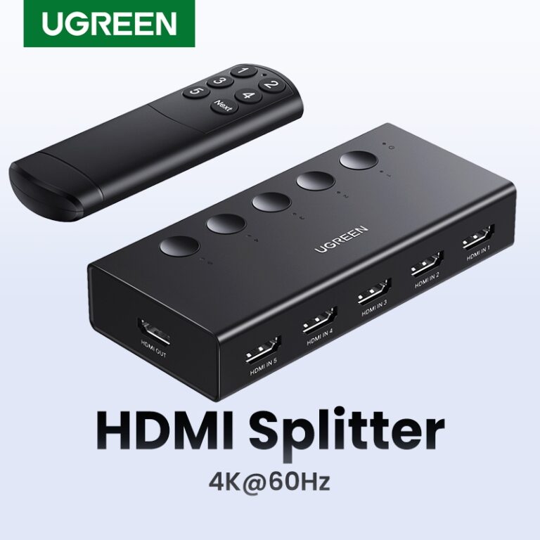 UGREEN 4k 60HZ HDR 5 Em 1 Saída HDMI Splitter Com