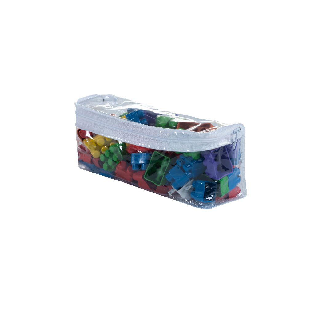 Saquinho Organizador de Objetos pequenos /brinquedos/peças/parafusos/Laços Pvc e Ziper